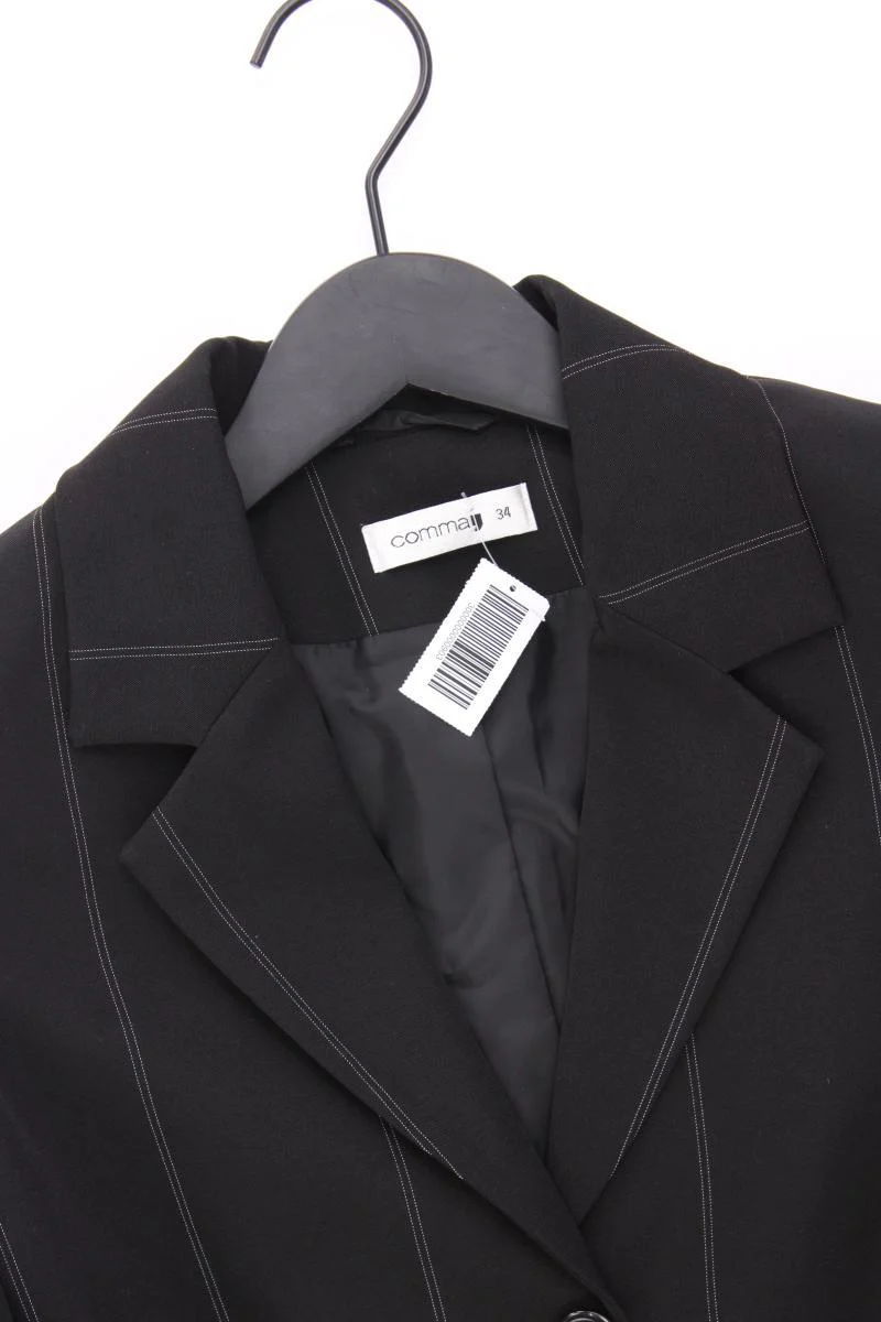comma, Classic Blazer Gr. 34 gestreift schwarz aus Polyester - Image 2