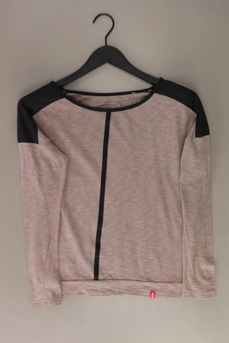 edc by Esprit Longsleeve-Shirt Gr. XS Langarm braun aus Baumwolle
