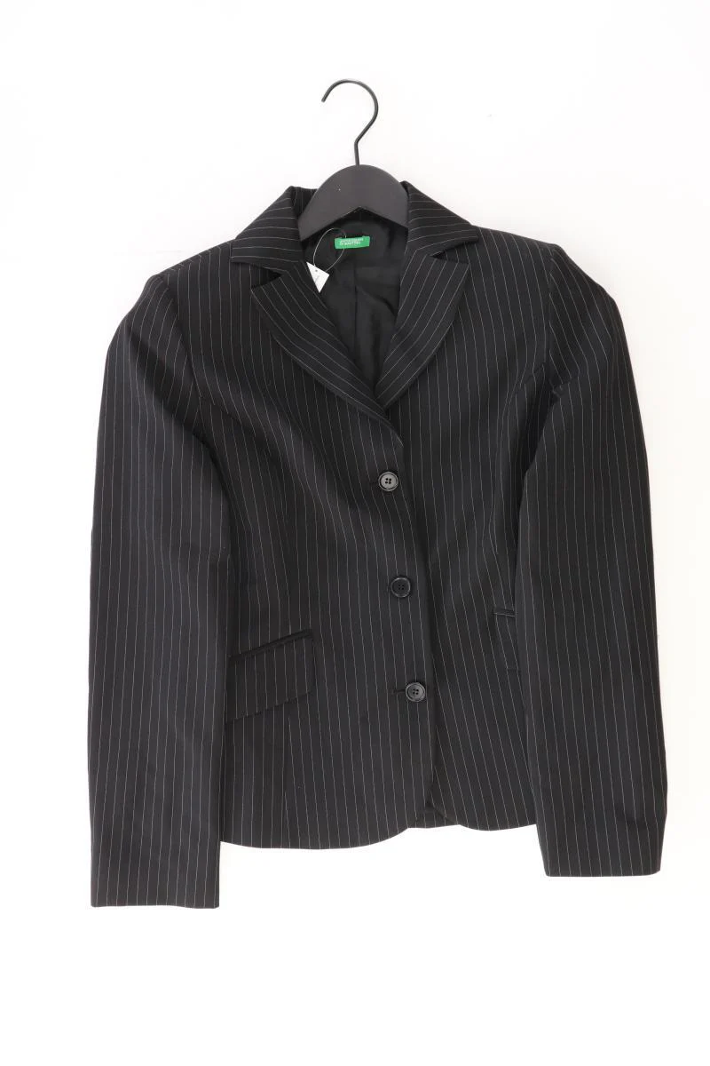Benetton Classic Blazer Gr. IT 40 (XS) Vintage schwarz aus Polyester