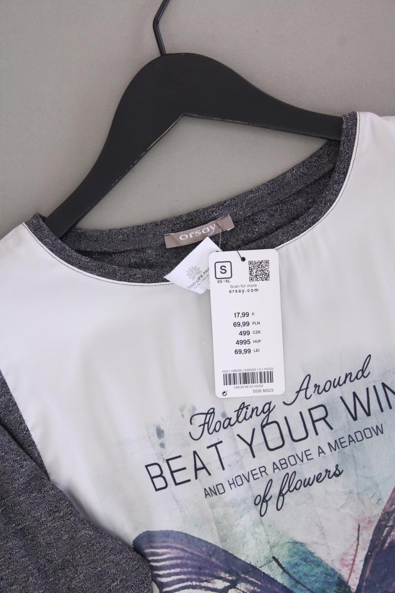 Orsay Shirt Gr. S neu mit Etikett Neupreis: 17,99€! 3/4 Ärmel grau - Image 2