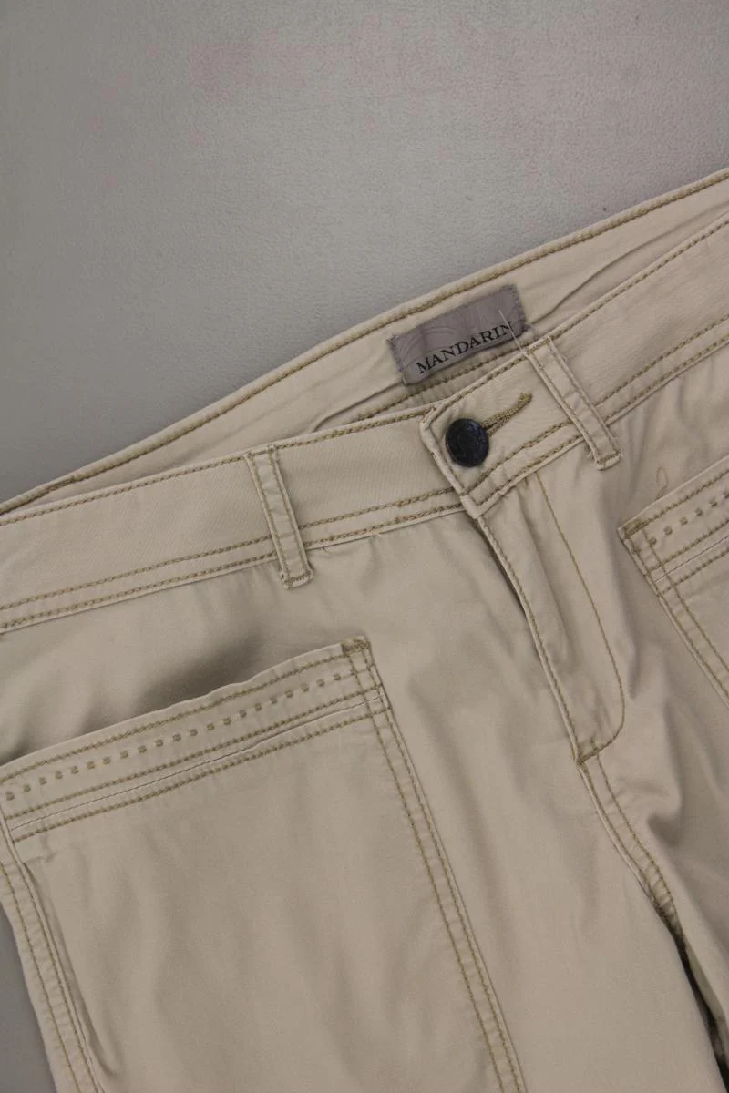 Mandarin Hose Gr. 38 creme aus Baumwolle - Image 2