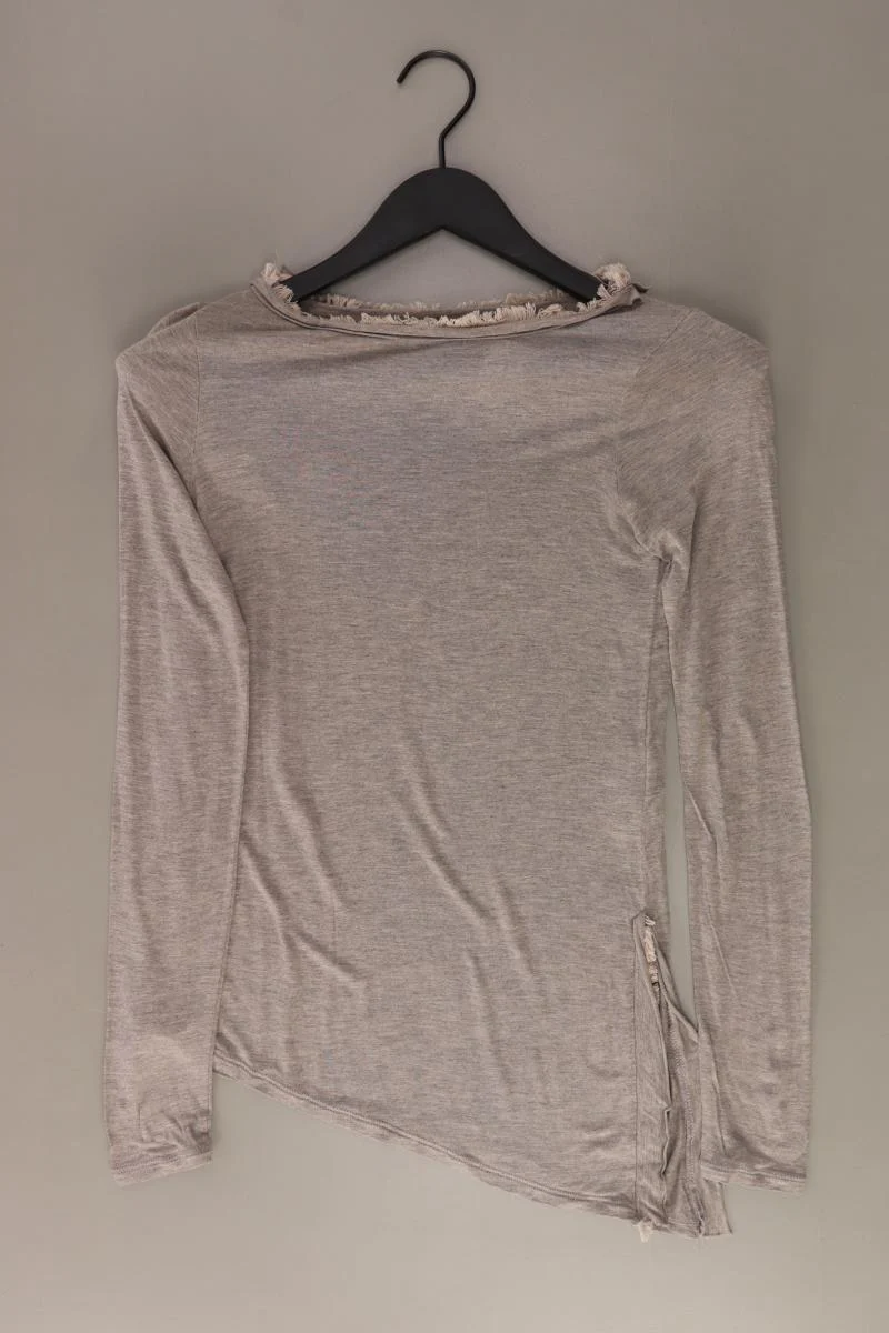 Sisley Longsleeve-Shirt Gr. XS Langarm creme aus Viskose