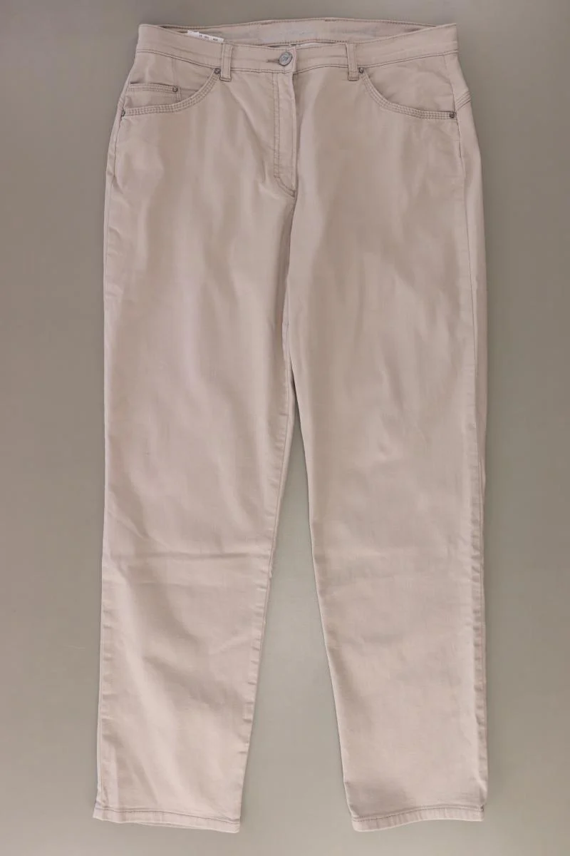 Brax Straight Jeans Gr. Kurzgröße 40 creme aus Baumwolle