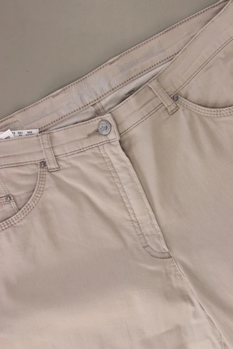 Brax Straight Jeans Gr. Kurzgröße 40 creme aus Baumwolle - Image 3