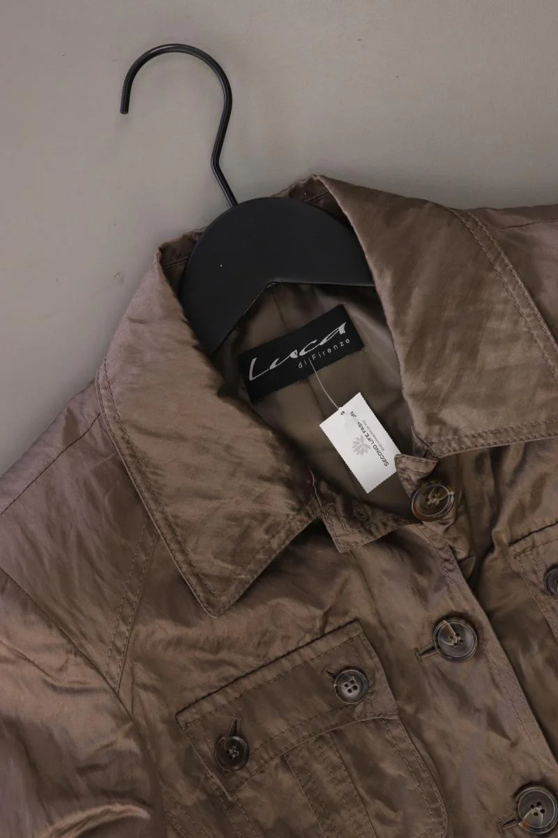 Luca di Firenze Übergangsjacke Gr. 36 neuwertig Vintage braun aus Baumwolle - Image 3