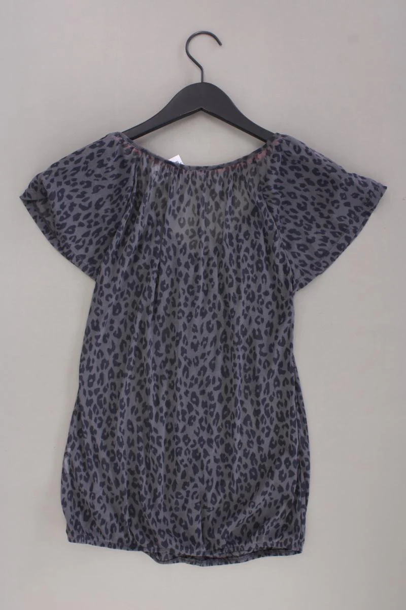 Mexx Kurzarmbluse Gr. S mit Tierdruck grau - Image 3