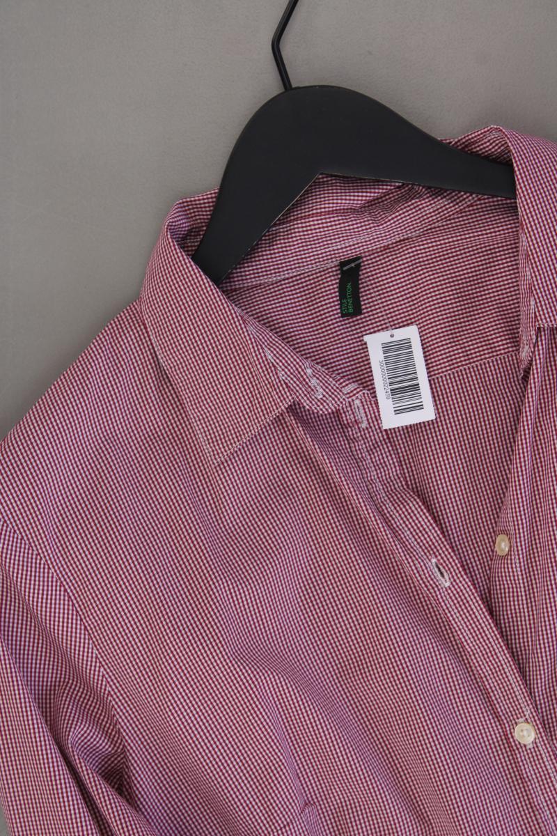 Benetton Karobluse Gr. L kariert Langarm rot aus Baumwolle - Image 2