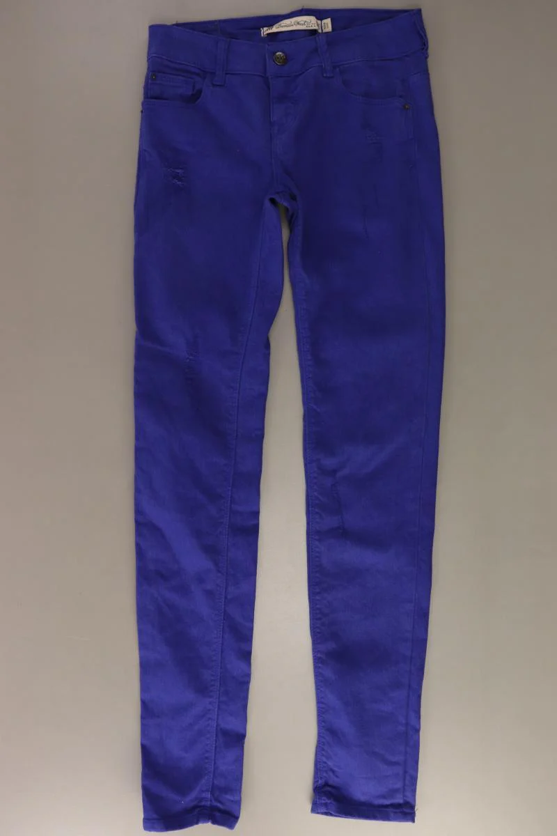 Zara Five-Pocket-Hose Gr. 34 blau aus Baumwolle