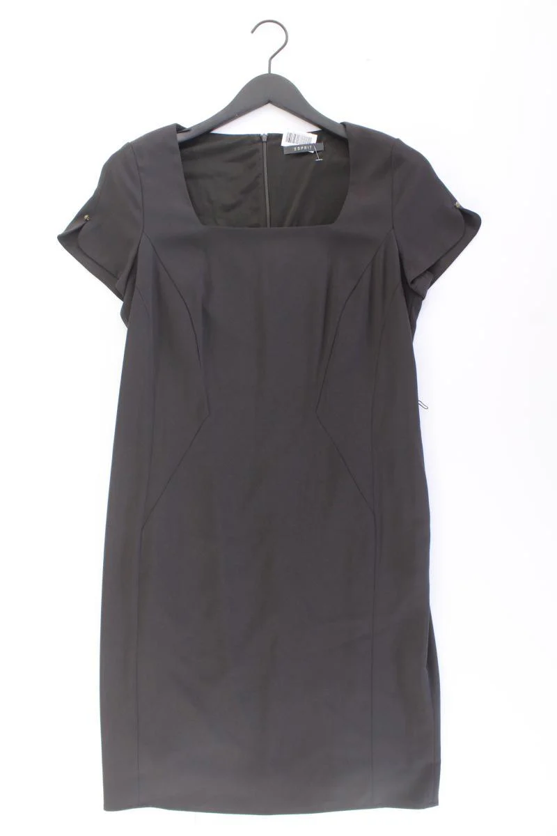 Esprit Bleistiftkleid Gr. 40 Kurzarm schwarz aus Polyester