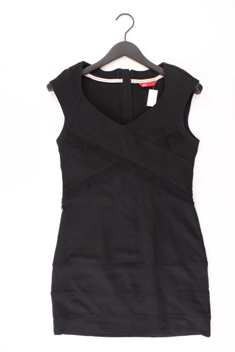 edc by Esprit Schlauchkleid Gr. 38 Kurzarm schwarz