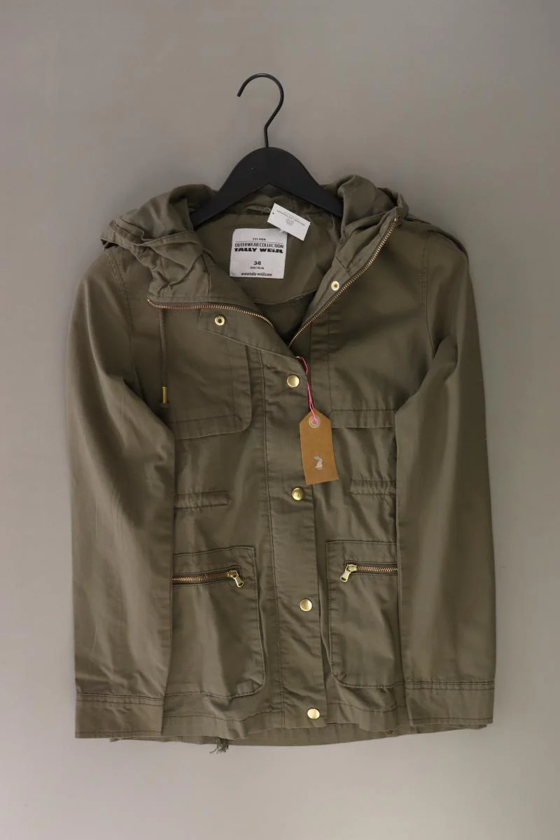 Tally Weijl Parka Gr. 34 neu mit Etikett olivgrün aus Baumwolle
