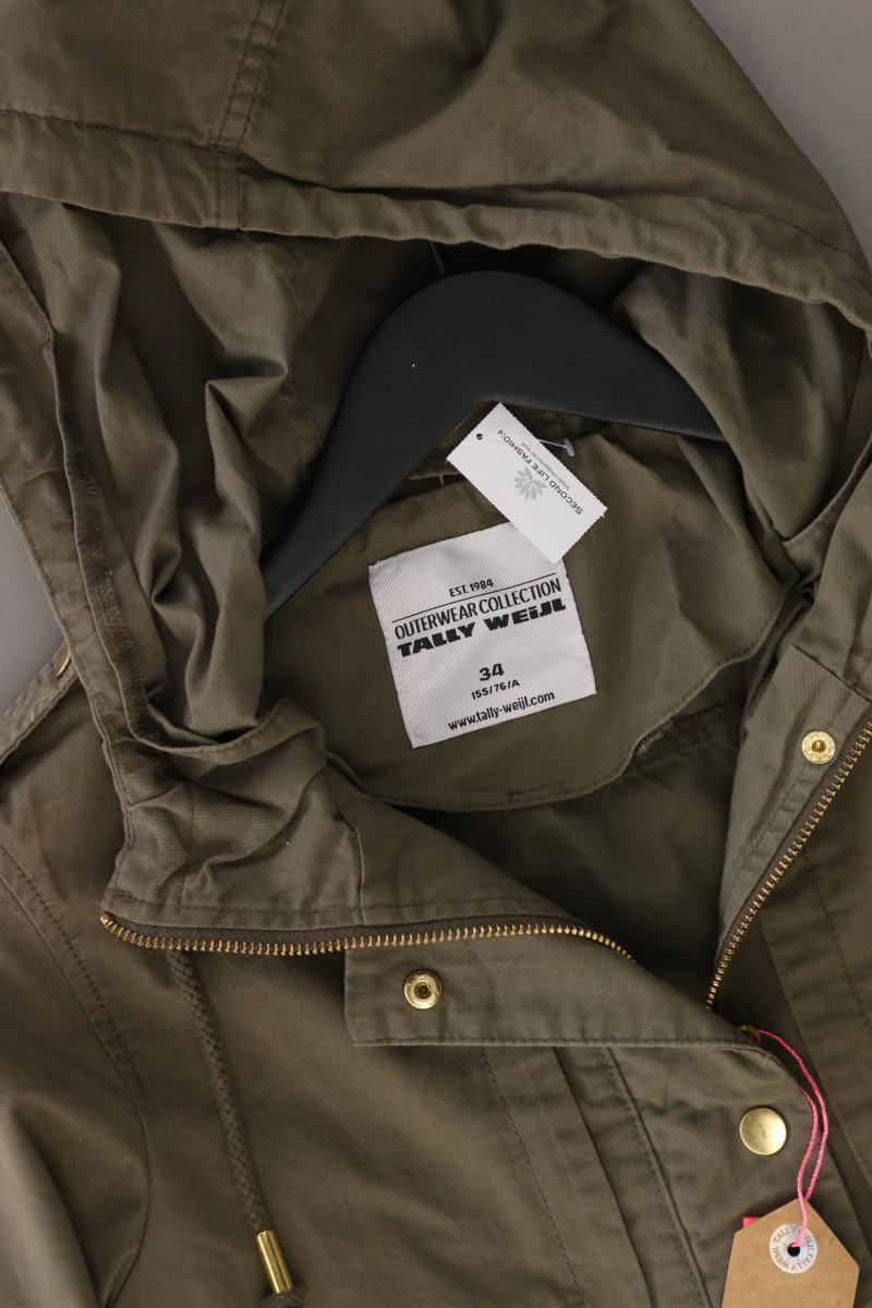 Tally Weijl Parka Gr. 34 neu mit Etikett olivgrün aus Baumwolle - Image 3