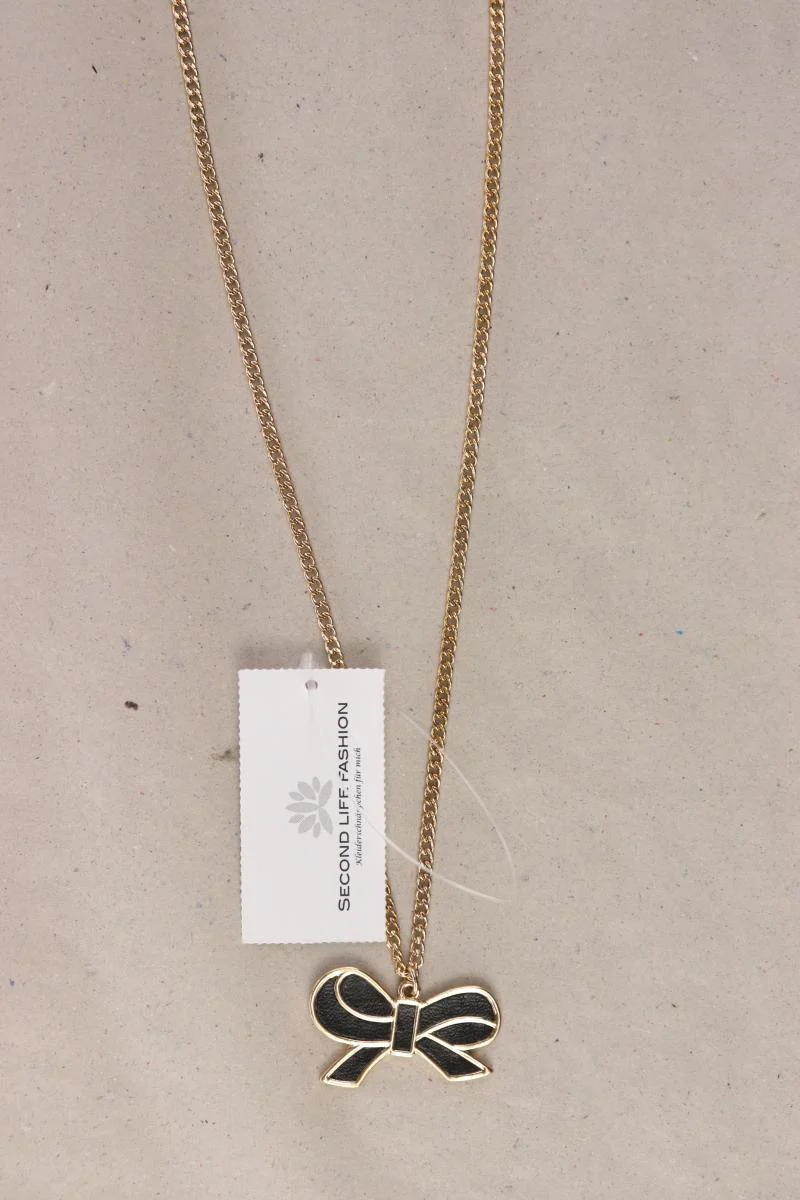 forever 21 Halskette mit Schleifenanhänger neu mit Etikett gold