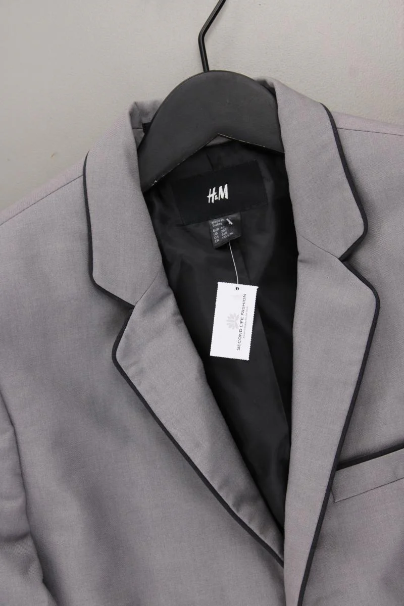 H&M Sakko für Herren Gr. 46 grau aus Polyester - Image 2