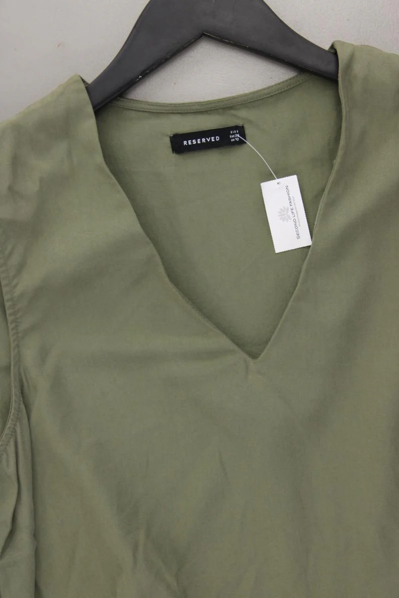 Reserved Ärmellose Bluse Gr. 38 olivgrün aus Lyocell - Image 2