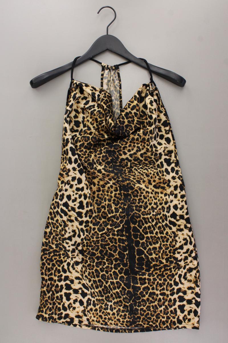 MED Trägerkleid Leoprint Gr. S/M mit Tierdruck braun aus Polyester