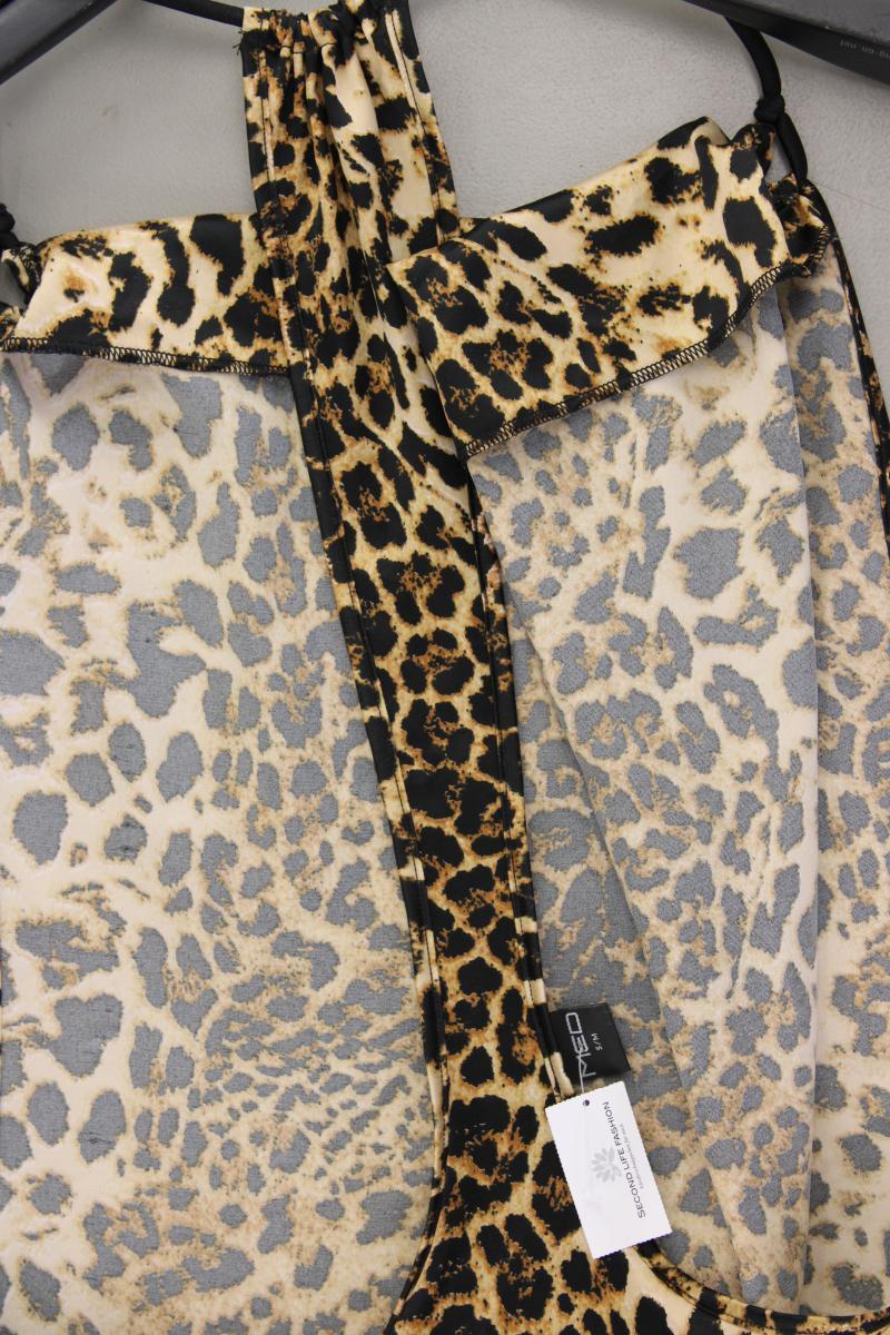 MED Trägerkleid Leoprint Gr. S/M mit Tierdruck braun aus Polyester - Image 3