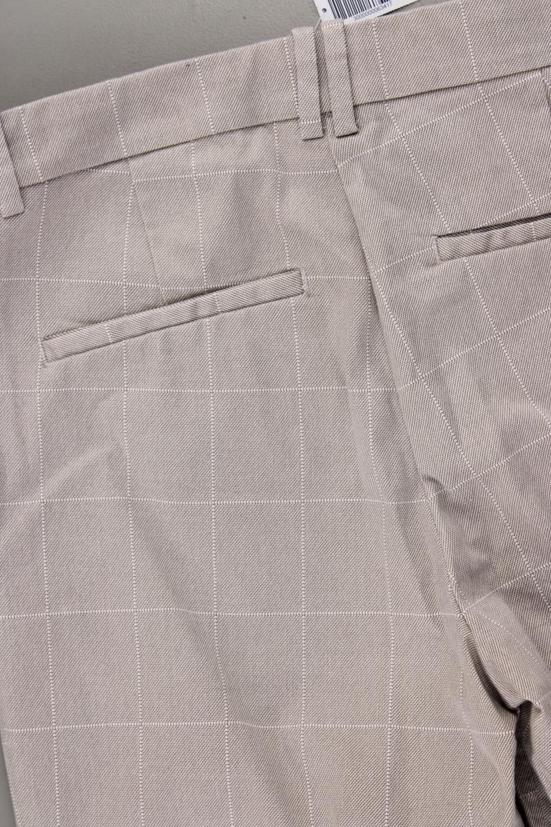 H&M Stoffhose Gr. 42 kariert creme aus Baumwolle - Image 3