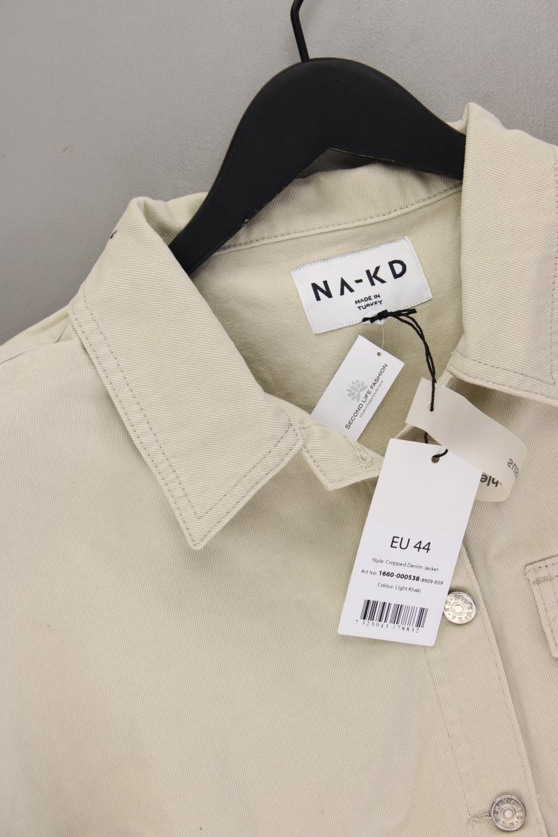 NA-KD Classic Jacke Gr. 44 neu mit Etikett creme aus Baumwolle - Image 2