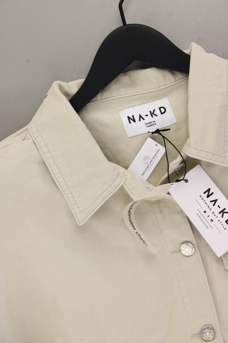 NA-KD Classic Jacke Gr. 44 neu mit Etikett creme aus Baumwolle - Image 3
