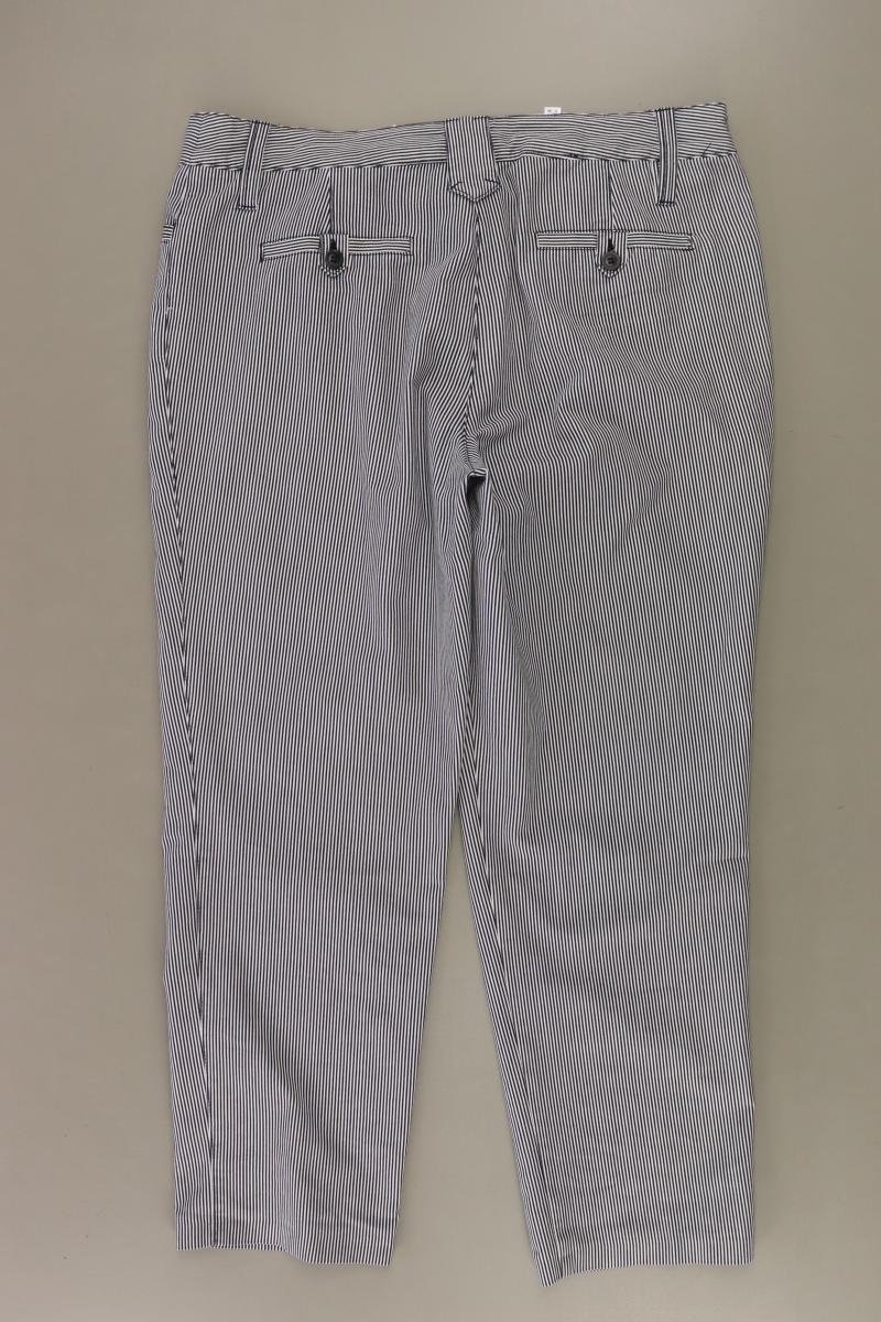 Marco Pecci Hose Gr. 42 gestreift blau aus Baumwolle - Image 2