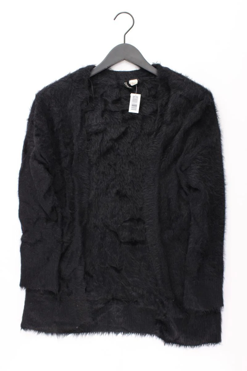 H&M Divided Fransencardigan Gr. XS Langarm schwarz aus Polyamid