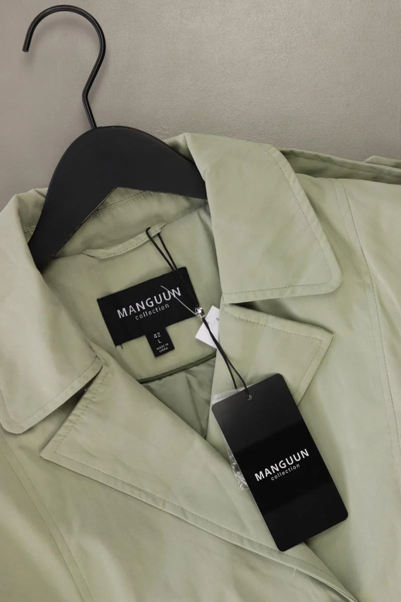 Manguun Trenchcoat Gr. 42 neu mit Etikett Neupreis: 49,99€! grün aus Polyester - Image 3