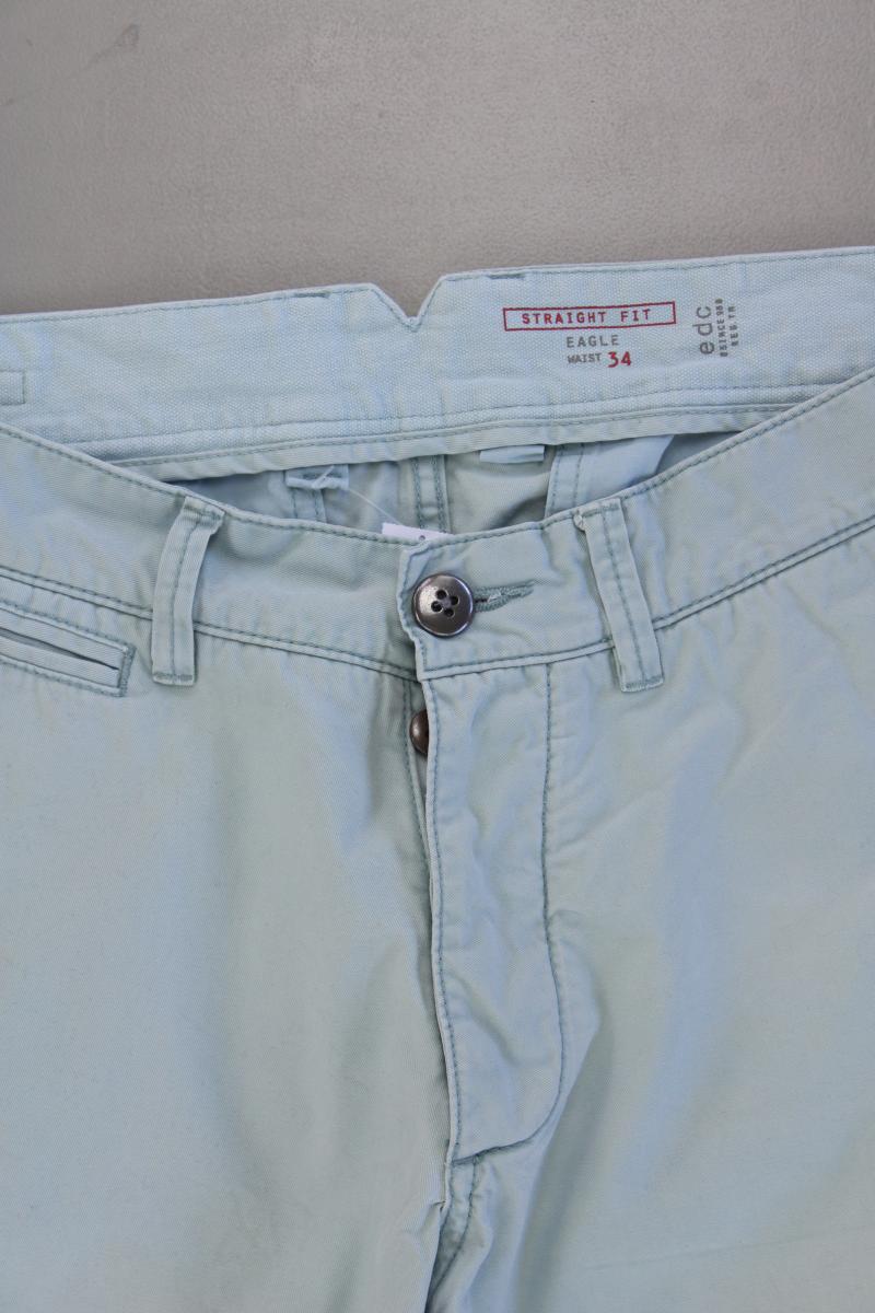 edc by Esprit Chino Shorts für Herren Gr. W34 türkis aus Baumwolle - Image 2