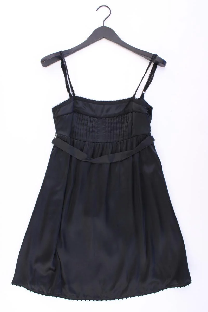 Zara Trägerkleid Gr. M mit Gürtel schwarz aus Polyester