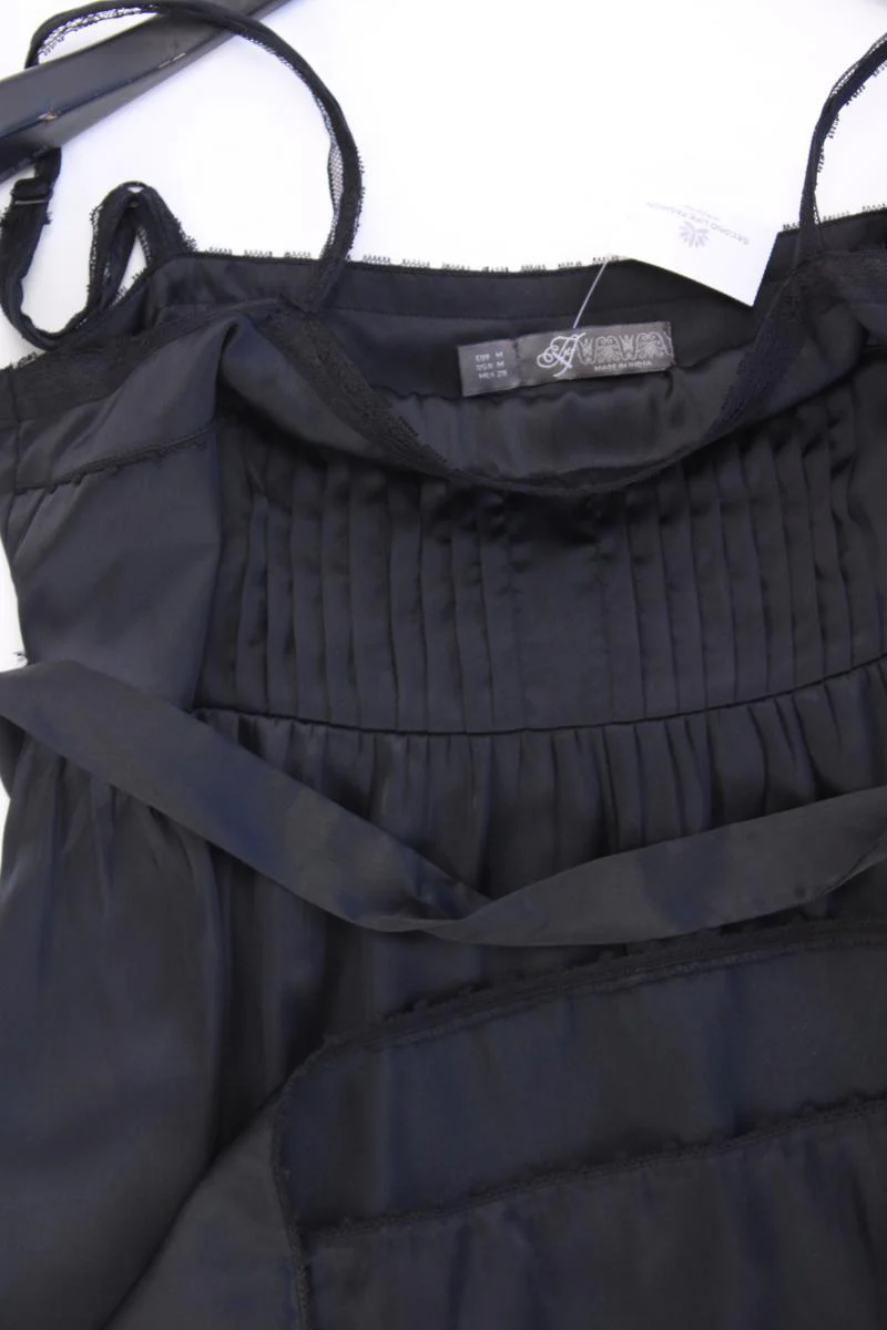 Zara Trägerkleid Gr. M mit Gürtel schwarz aus Polyester - Image 2