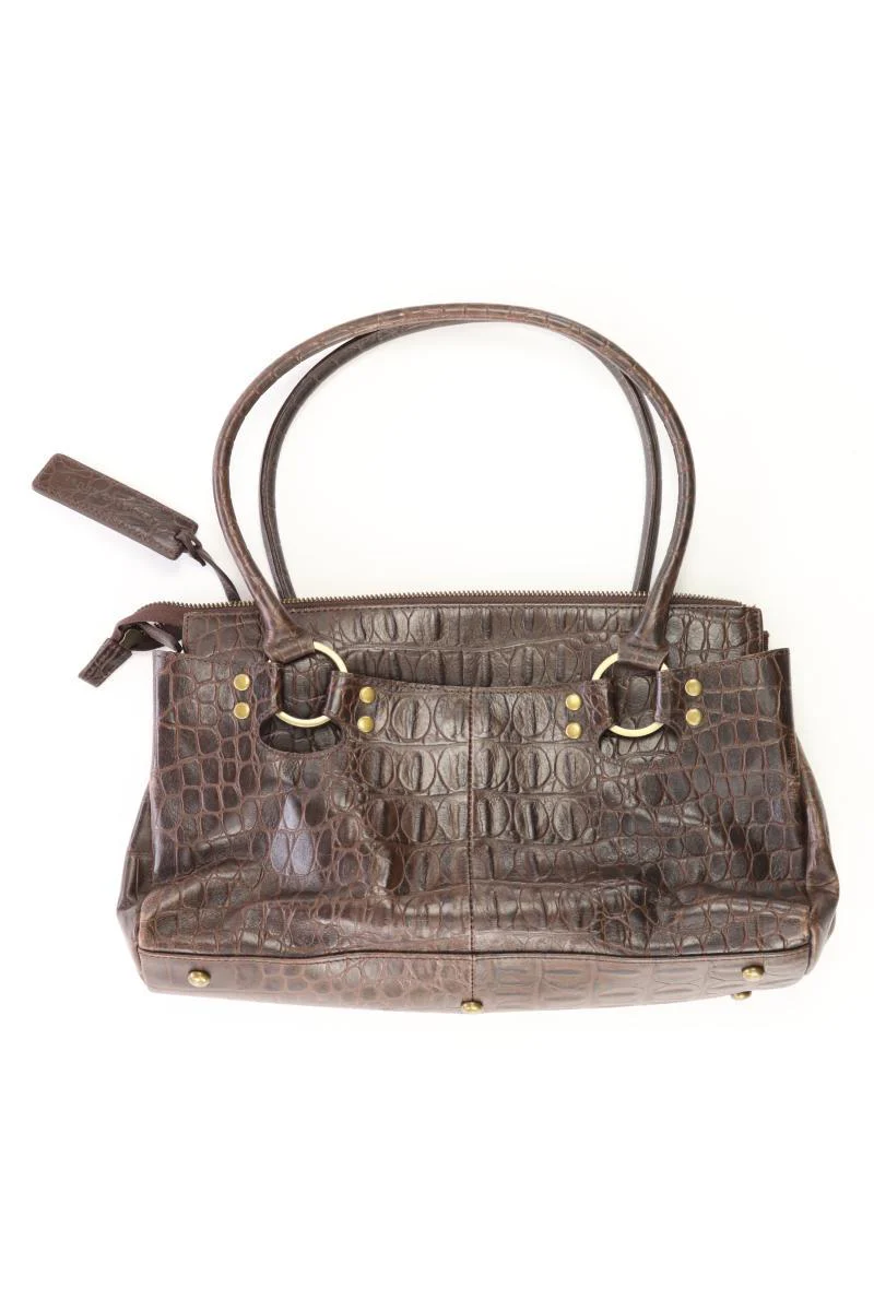 Zanon & Zago Schultertasche braun aus Leder - Image 2