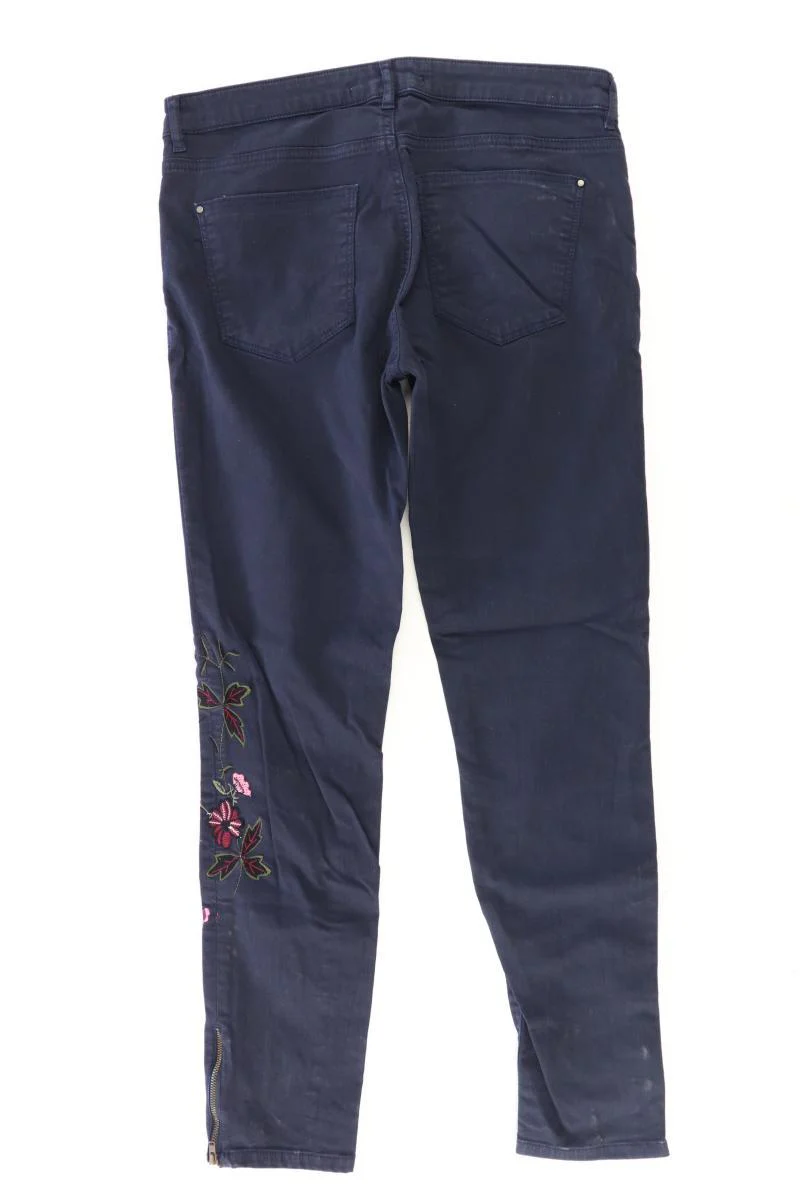 Esprit Skinny Jeans Gr. 38 mit Blumenmuster blau aus Baumwolle - Image 2