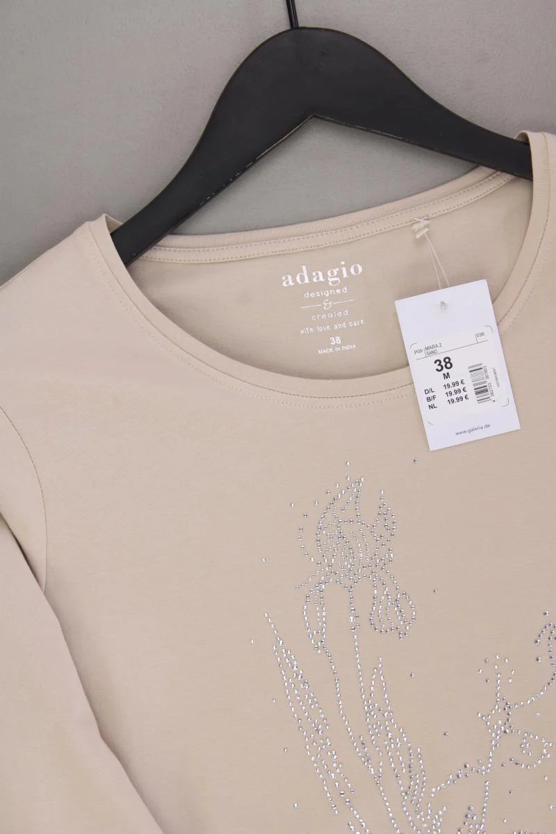 Adagio Regular Shirt Gr. 38 neu mit Etikett Neupreis: 19,99€! 3/4 Ärmel creme - Image 2