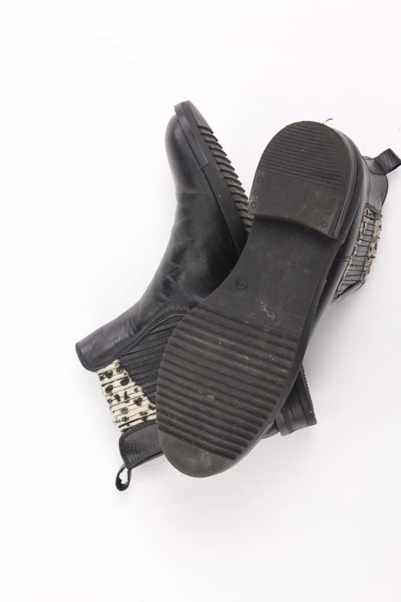 Café Noir Stiefeletten Gr. 37 schwarz aus Leder - Image 6