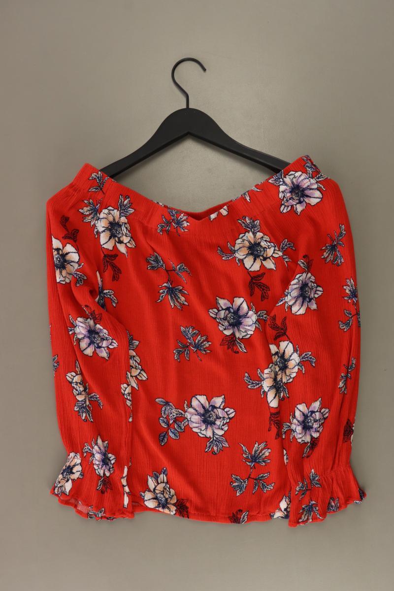 Sienna Langarmbluse Gr. 36 mit Blumenmuster mit Carmen-Ausschnitt rot - Image 2