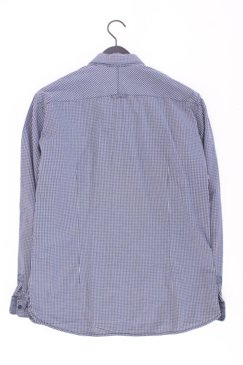 Tom Tailor Karohemd für Herren Gr. XL kariert Langarm blau aus Baumwolle - Image 3