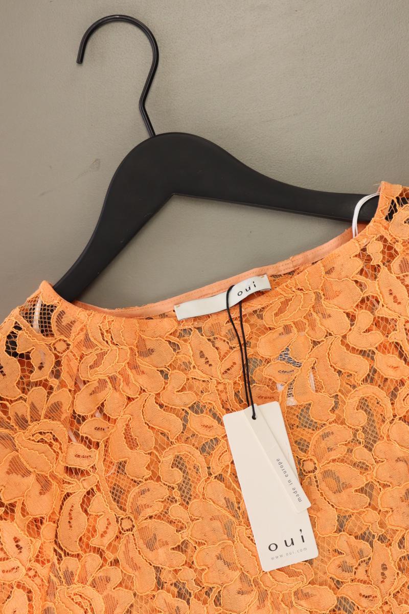 Oui Shirt mit Spitze Gr. 36 neu mit Etikett Neupreis: 159,95€! Kurzarm orange - Image 3