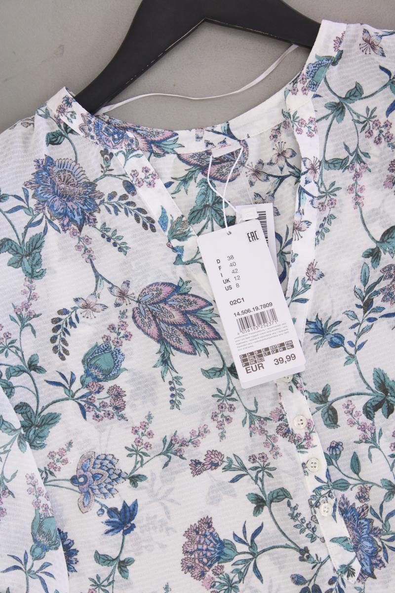 s.Oliver Oversize-Bluse Gr. 38 mit Blumenmuster neu mit Etikett 3/4 Ärmel - Image 2