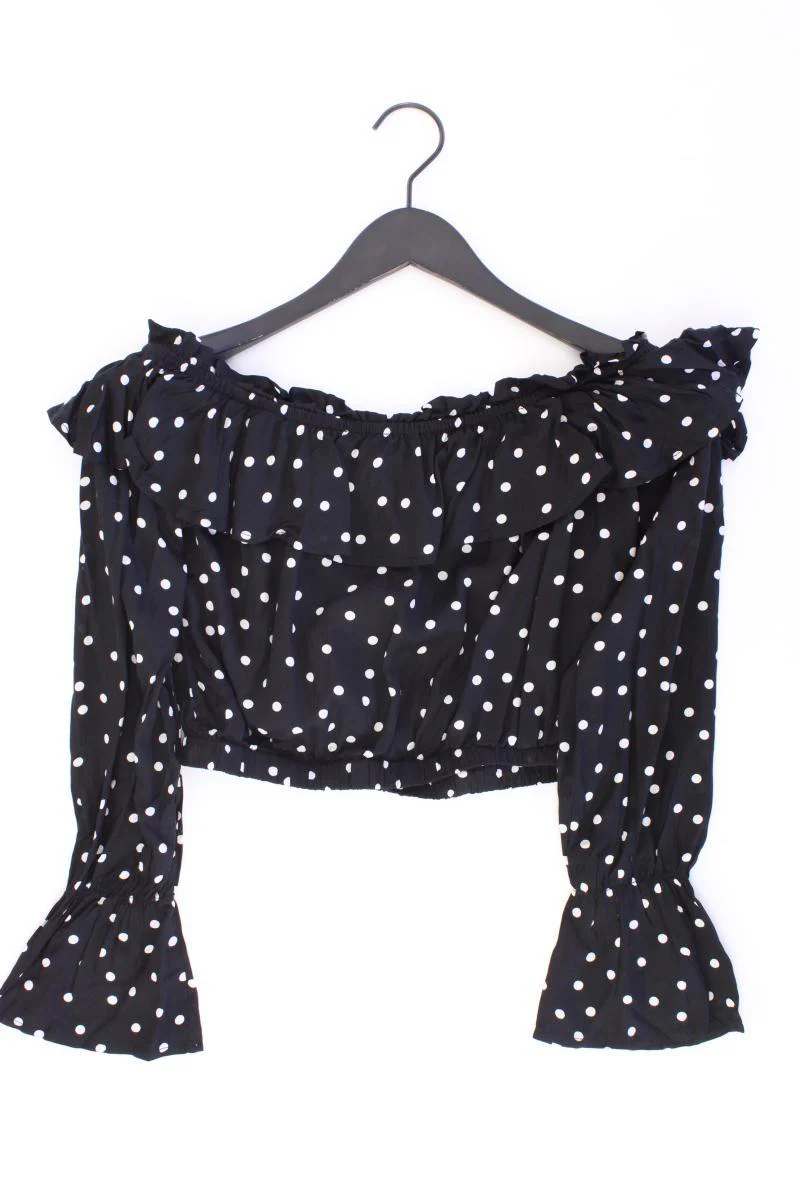 NA-KD x Linn Ahlborg Off Shoulder Flounce Blouse Gr. 38 gepunktet neuwertig