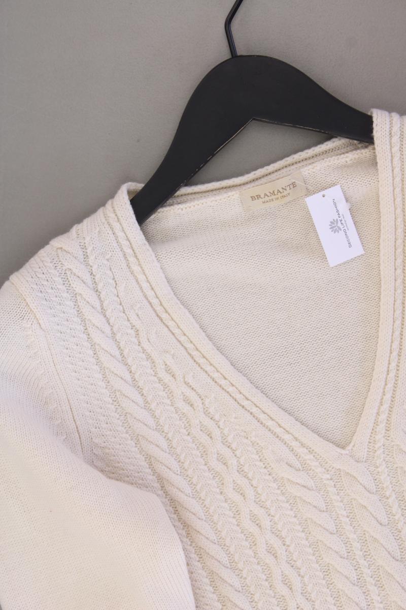 Bramante Zopfpullover für Herren Gr. 48 creme aus Wolle - Image 2