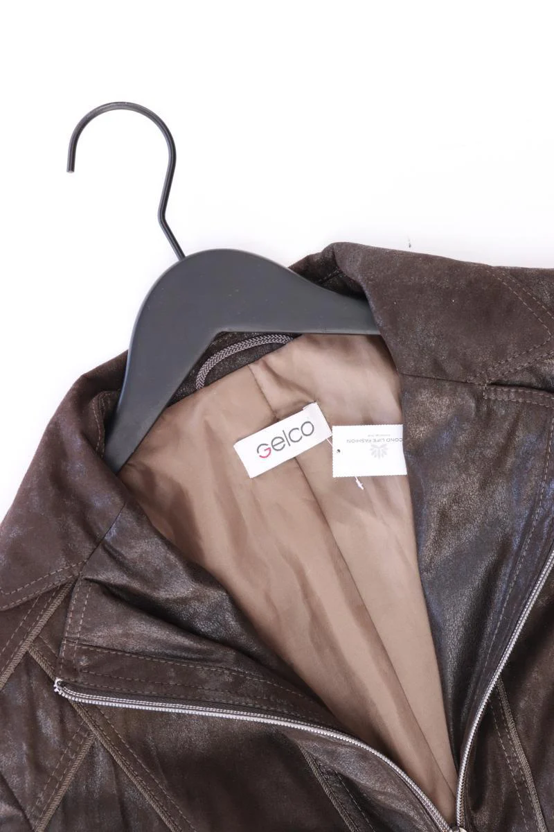 Gelco Lange Jacke Gr. 44 braun aus Polyester - Image 3