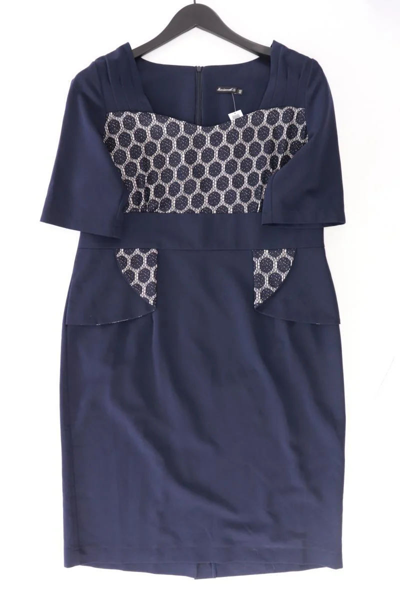Etuikleid Gr. 46 Kurzarm blau