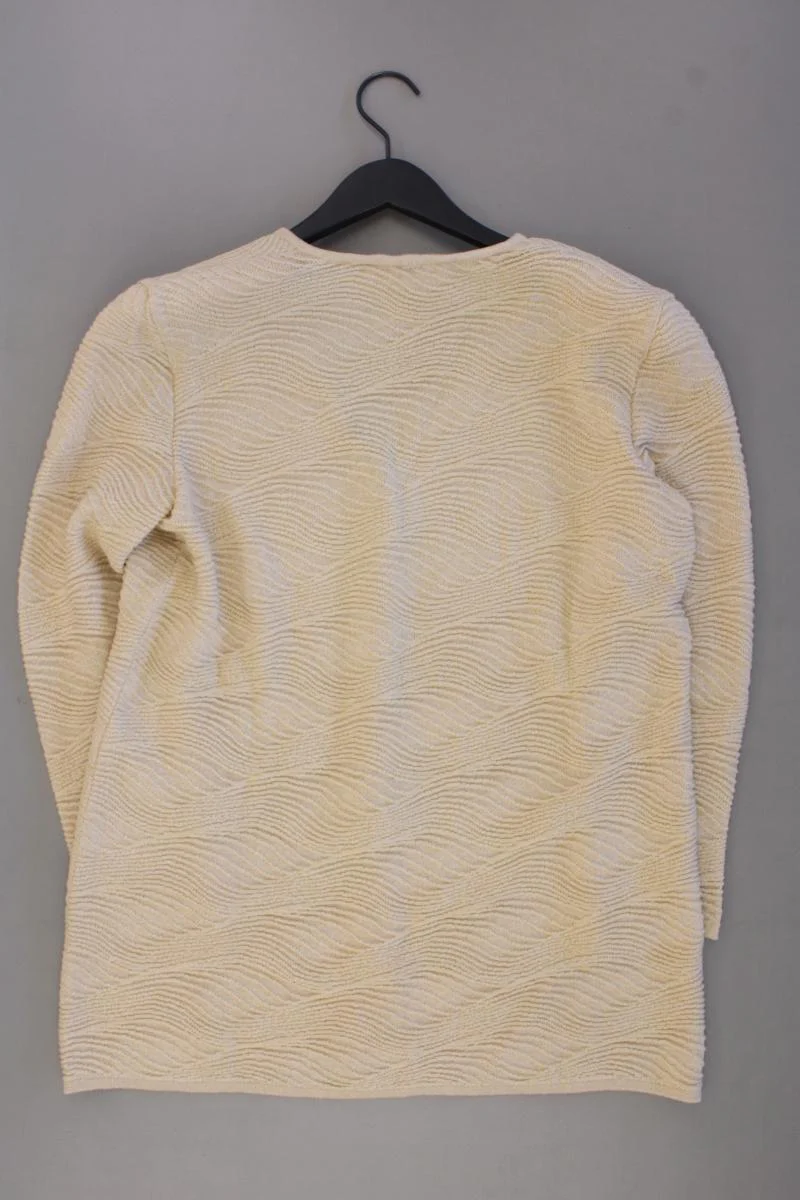 Escada Margaretha Ley Strickjacke Gr. 42 Langarm Vintage gelb aus Wolle - Image 3
