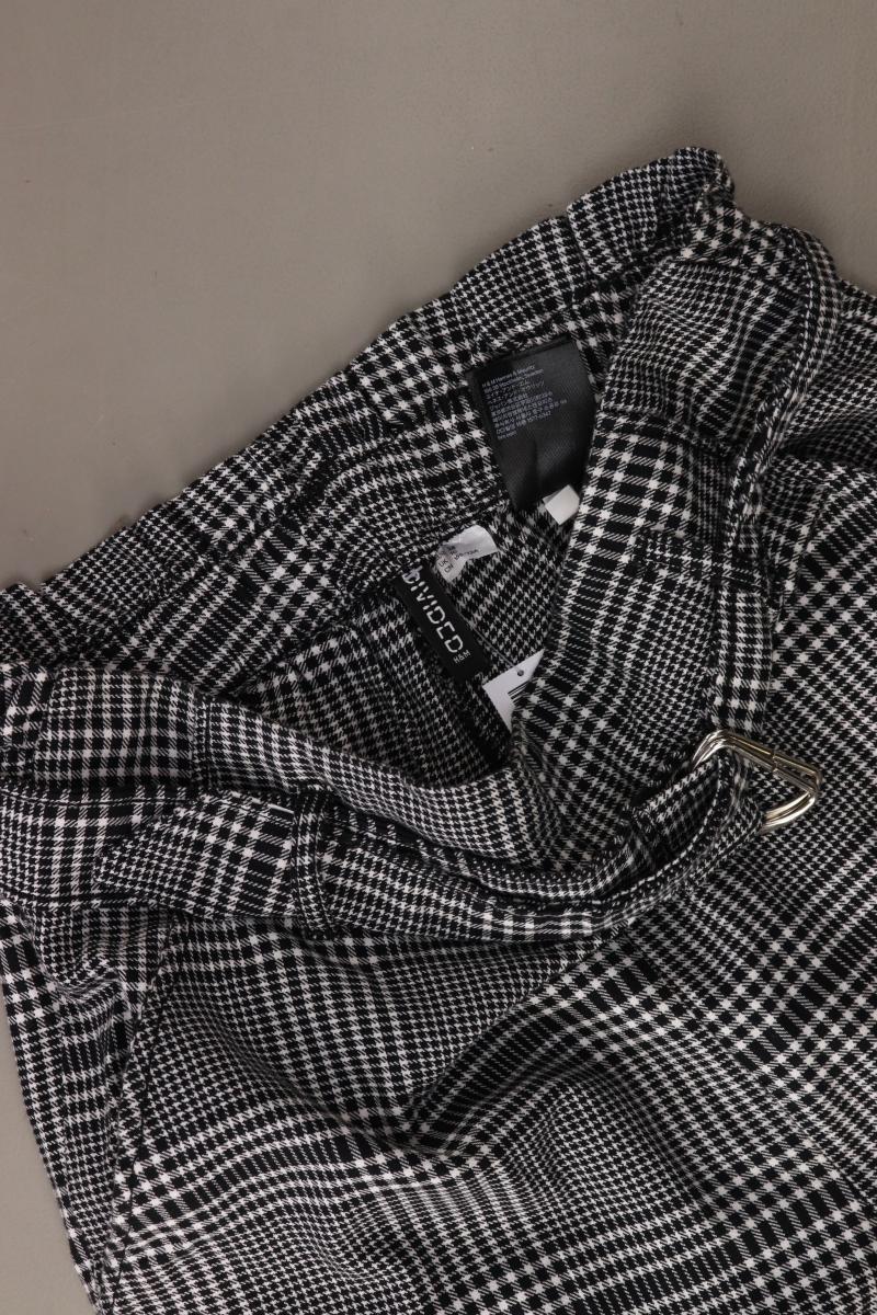 H&M Paperbag Hose Gr. 38 kariert schwarz aus Baumwolle - Image 3