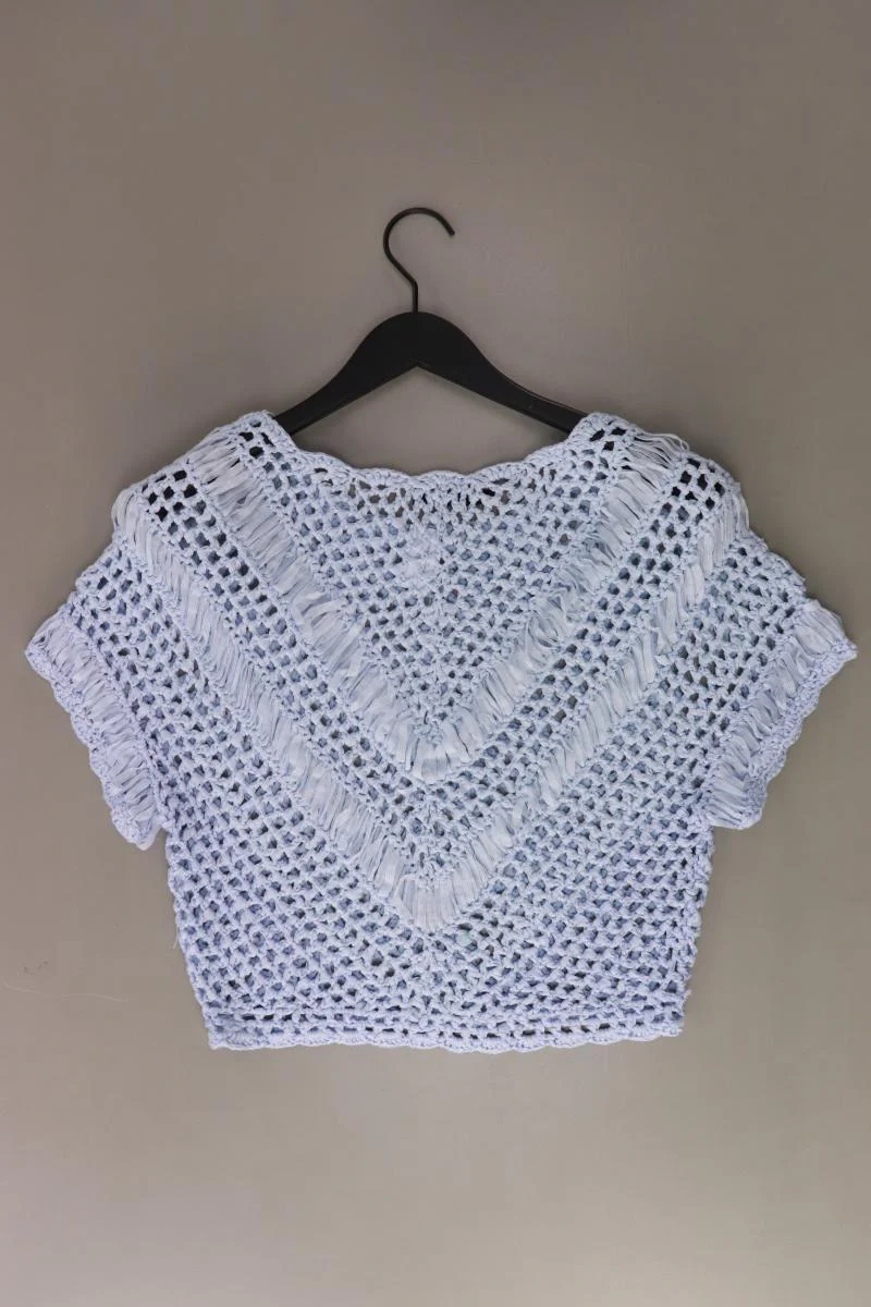 Set Häkelshirt Gr. 36 Kurzarm blau - Image 2