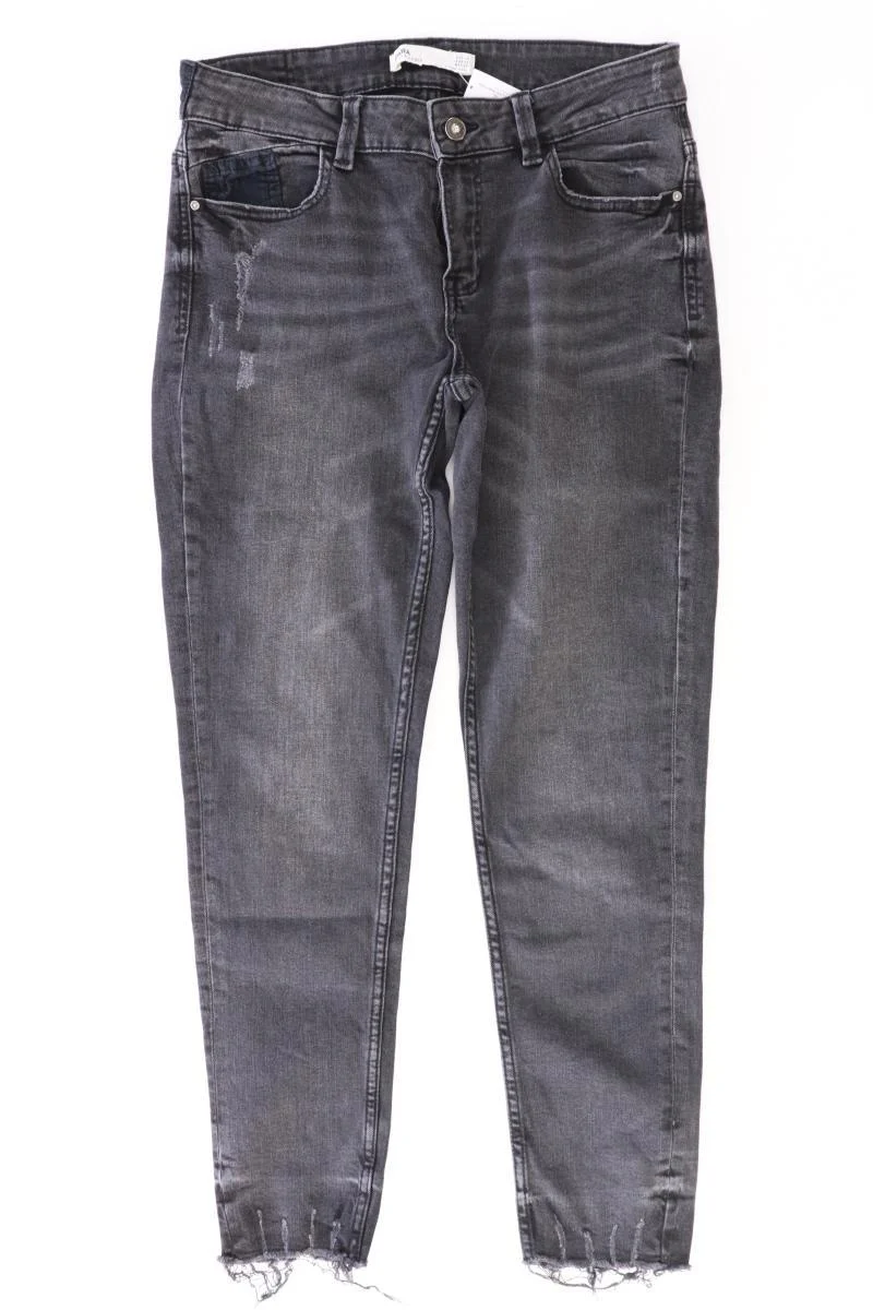 Zara Skinny Jeans Gr. 38 grau aus Baumwolle