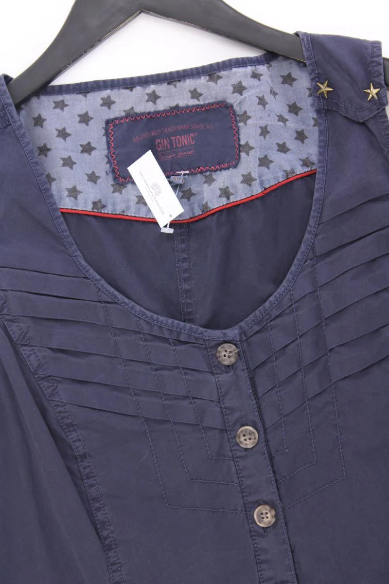 Gin Tonic Midikleid Gr. 40 Ärmellos blau aus Baumwolle - Image 2