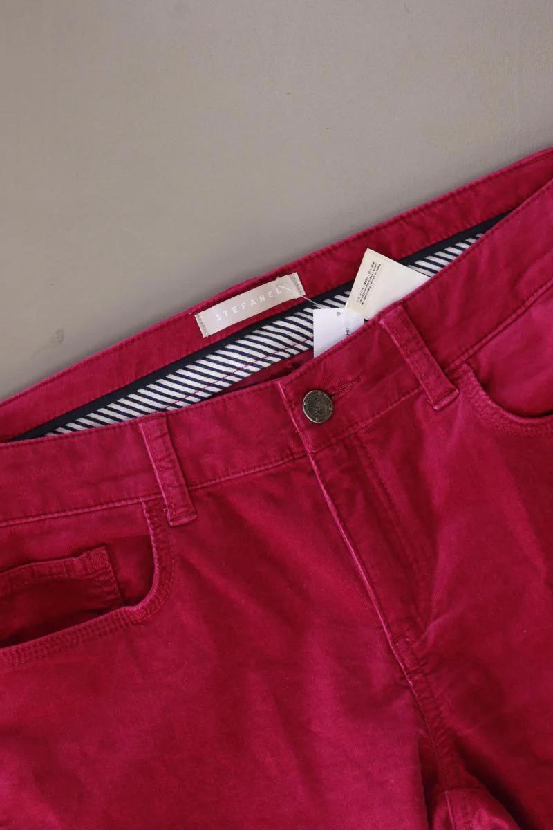 Stefanel Five-Pocket-Hose Gr. W28 lila aus Baumwolle - Image 3