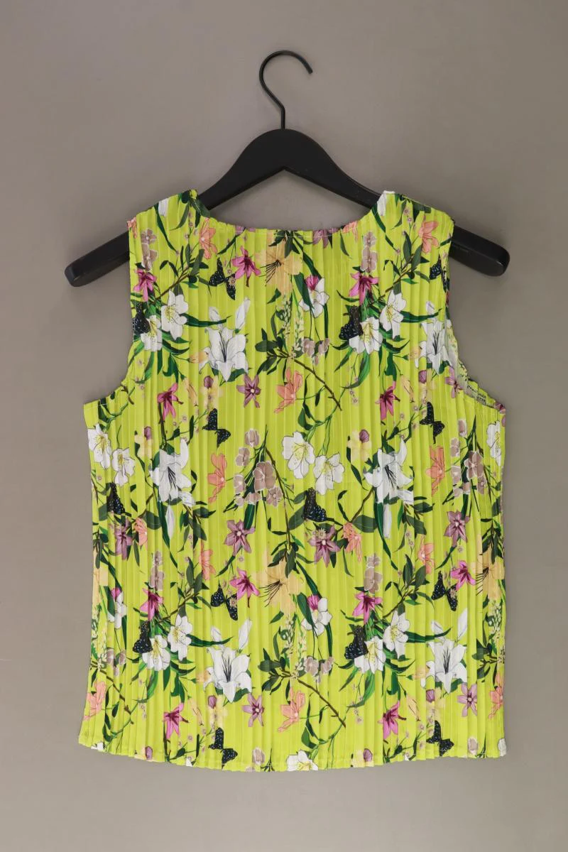 New Collection Ärmellose Bluse Gr. S mit Blumenmuster grün - Image 2