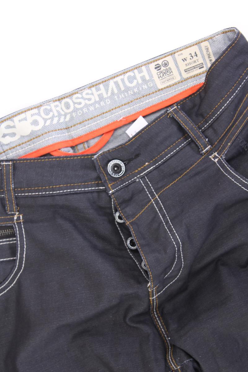Cross Hatch Slim Jeans für Herren Gr. W34 Modell New Phoney grau aus Baumwolle - Image 2